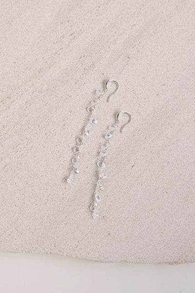 Camilla Teardrop Earrings - Silver