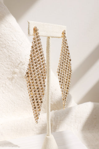 Cora Mesh Gold Earrings
