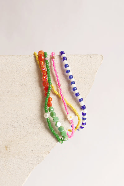 Ariana Beaded Anklet Set of 5
