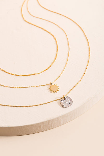 Layered Sun Necklace