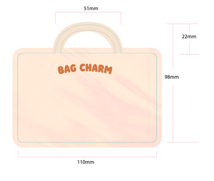 Bag Charm Card- Large (1-5000pcs)