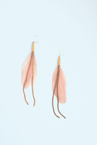 Vintage Chain and Feather Melange - Blush
