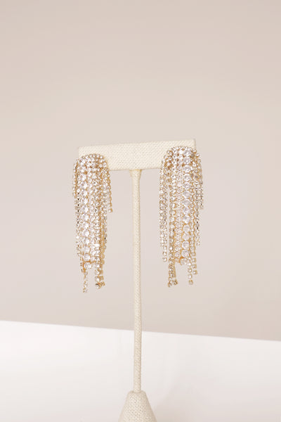 Tiffany Fringe Earrings - Clear
