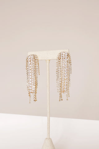 Tiffany Fringe Earrings - Clear