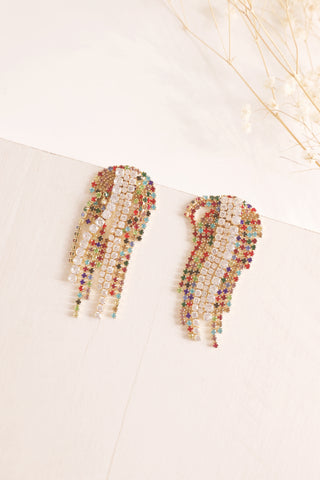 Tiffany Fringe Earrings - Multi