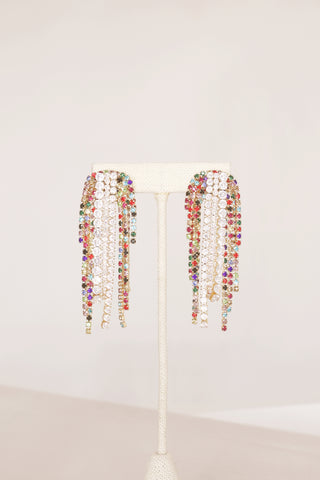 Tiffany Fringe Earrings - Multi