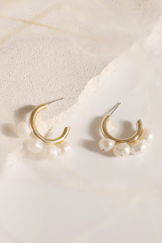 Alice Pearl Hoop Earrings