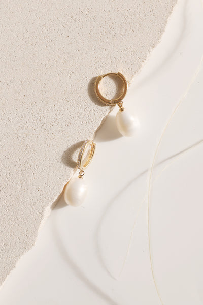 Lily  Pearl Drop Earrings