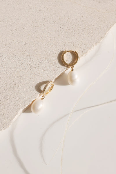 Lily  Pearl Drop Earrings