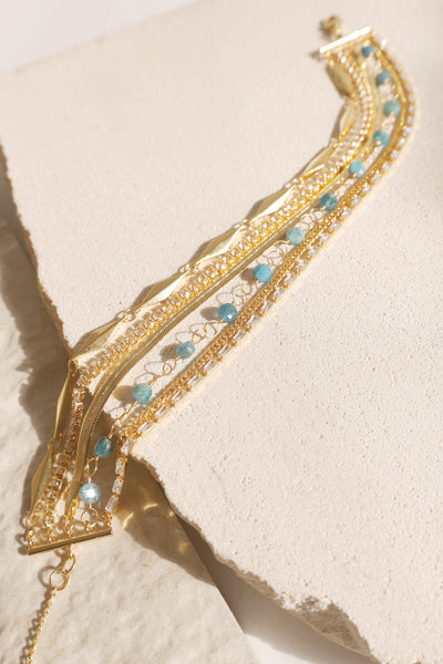 Nina Layered Bracelet - Turquoise