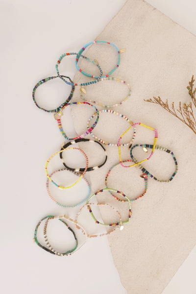 Beaded Chicklet Bracelet Assorted