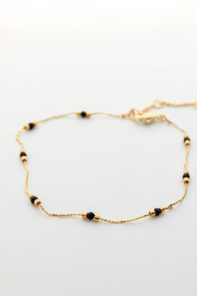 Glass Beaded Chain Bracelet