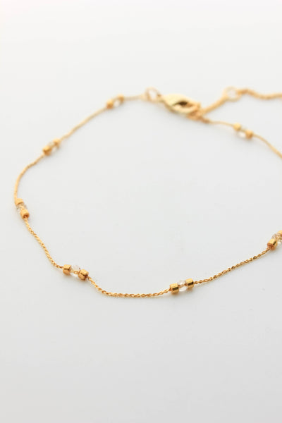 Glass Beaded Chain Bracelet