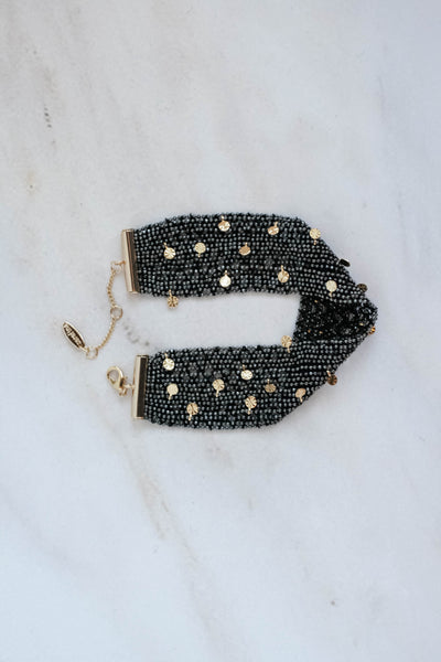 Shimmer Beaded Chain Bracelet