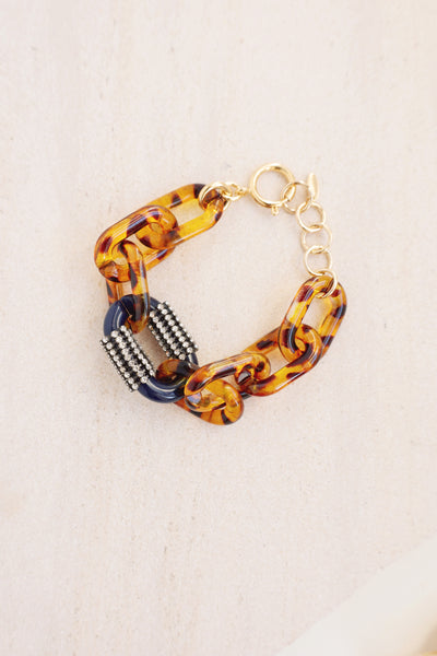 Resin Chain Link Bracelet - Bling Edition