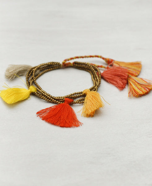 Dancing Tassels Adjustable Bracelet