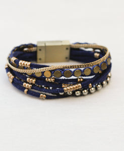 Mix & Match Suede Magnetic Cuff Bracelet
