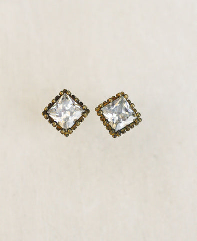 Bronze Dewy Classic Rhinestone Studs