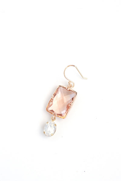 Iridescent Drop Earrings - Gold