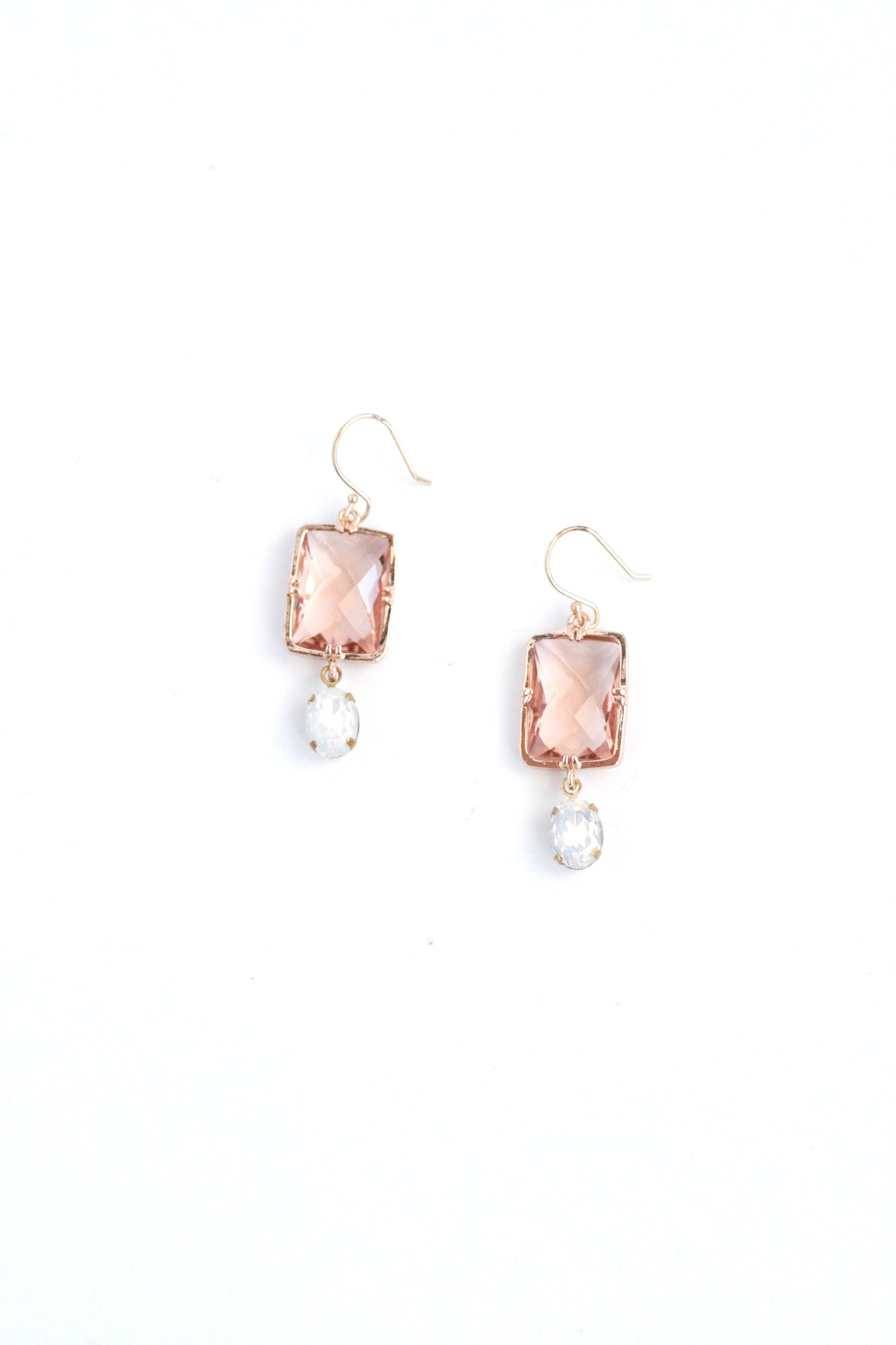 Iridescent Drop Earrings - Gold