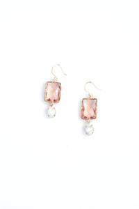 Iridescent Drop Earrings - Gold