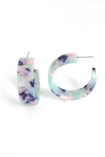 Resin Hoops - Mint