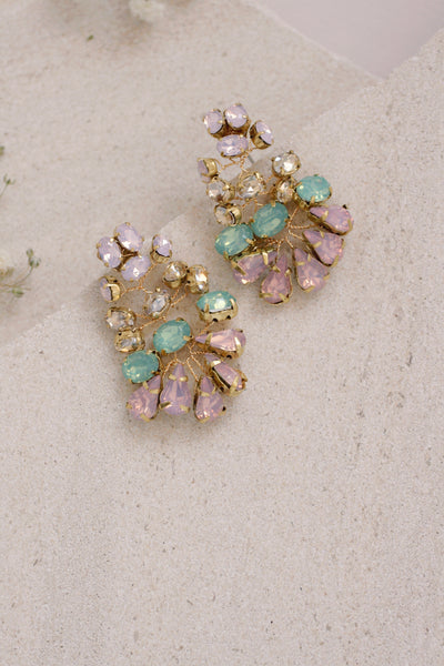 Beatrice Chandelier Earrings Wire-Wrapped