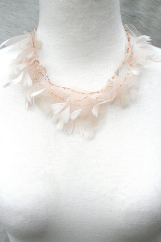 Ballerina Tulle Feather Necklace