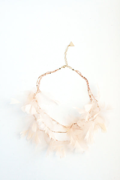Ballerina Tulle Feather Necklace