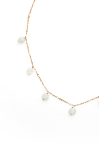 Dainty Scattered Pearl  Necklace