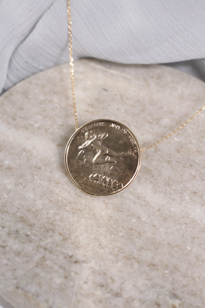 Vintage Inspired Zodiac Sign Coin Necklace