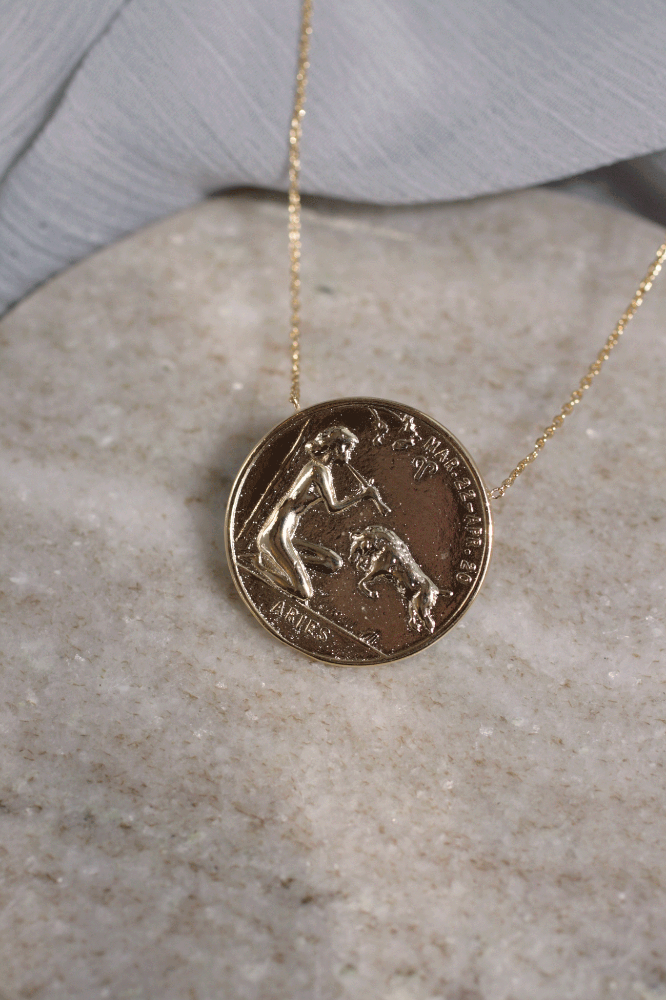 Vintage Inspired Zodiac Sign Coin Necklace