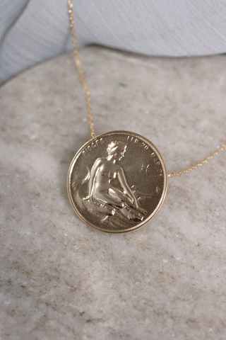 Vintage Inspired Zodiac Sign Coin Necklace