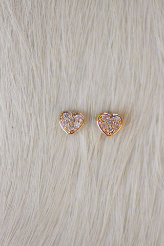 Matched Petite Heart Critter Studs